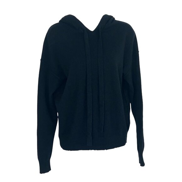 Zadig & Voltaire Nox Star Patch 100% Cashmere Hooded Sweater Black XS luxury - Picture 2 of 16